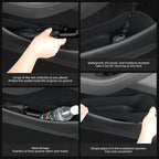 4P Door Side Storage Organizer for Tesla Model Y Juniper 2025 2026 | Standard/Premium/Performance, Front & Rear Door Slot Pocket Box, Insert Tray, TPE Model Y Juniper 2026 Accessories, Black