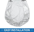 Car Windshield Cover Half Car Cover Top with Reflective Straps for Ice and Snow for Most Car Silver Tone 67" x 71"