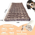 Dog Car Seat Cover for Back Seat,Pink Flannel Pet Bed Mat, Non-Slip Waterproof Bottom, Washable Dog Bed & Seat Protector for Cars SUVs Trucks, Fits Backseat Extenders, 59.1 x 23 Inches