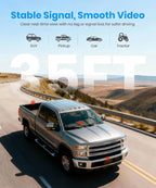 Wireless Backup Camera:1080P HD Dual-Channel Monitor, Easy Installation,Stable Digital Transmission Signal,IP69K Waterproof Night Vision Back Up Camera for Truck,SUV,Car,Vans