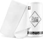 Microfiber Cleaning Cloth Roll -40 Pack, Tear Away Microfiber Towels, 12" x 12", Reusable, Washable, Scratch Free, Ultra Absorbent Dishcloth for All-Around Cleaning Supplies (White)