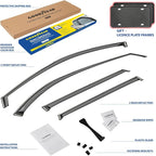 Goodyear Shatterproof in-Channel Window Deflectors for Nissan Pathfinder 2022-2026, Rain Guards, Window Visors for Cars, Vent Deflector, Car Accessories, 4 pcs - GY008188