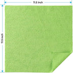 Microfiber Cleaning Cloths, 20 Pack Cleaning Rags - Lint Free & Scratch-Free Microfiber Towels for Cars, House & Kitchen, Absorbent Cleaning Towels, Multi-Color, 11.5 x 11.5 Inch