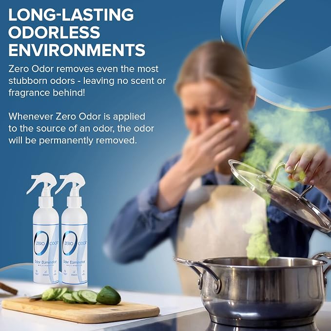 Multi-Purpose Strong Odor Eliminator for Home, Office, Car, Bathroom, Hotel, Room Deodorizer, and Odor Neutralizer, 8oz Two Pack