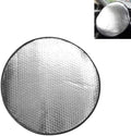 WZP Car Steering Wheel Sun Shade Cover, Aluminum Foil Sun Block Anti-Heat Steering Wheel Cover, Sliver Heat Shield for SUV Truck Van (18.11 x 18.11Inch)
