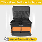 2 Layer Golf Trunk Organizer, Golf Gifts for Men with Separate Ventilated Compartment for 2 Pair Shoes, Waterproof Car Trunk Locker for Balls, Tees, Clothes, Gloves, Gifts for Golfers