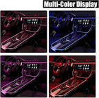 EL Wire Interior Car LED Strip Lights, USB Car Neon Light Strip with Sewing Edge, 16FT Neon Light 5V with Fuse Protection, Electroluminescent Car Indoor Decorations (Pink)