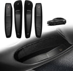 4PCS Door Organizer Tray Compatible with 2026 Model Y Juniper Performance/Premium/Standard Accessories Anti-Slip Easy to Clean Front & Rear Door Side Pocket Storage Box Insert Tray (Drop-in)
