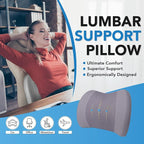 Lumbar Support Pillow for Car, Car Seat Back Support for Driving | Memory Foam Car Lumbar Support for Driving Seat, Car Back Cushion, Adjustable Straps, Lower Back Pillow, Office Chairs, Gray