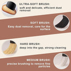 8PCS Car Detailing Brush Set，Soft Car Cleaning Brush，for Cleaning interiors Car Betailing Kit，Ventilation Opening、Console、Seat Seam