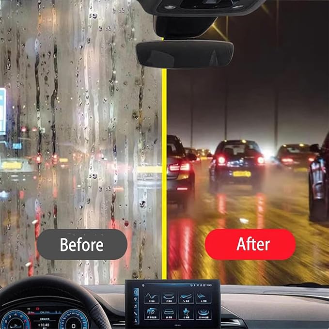 2026 Handheld Glass Oil-Film Remover, Automotive Oil Film Cleaning Brush, Powerful Glass Emulsion Oil Film Remover with Hydrophobic Anti-Fog Coating, Window and Windshield Cleaning Tool for Car (3)