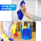 140 Pcs Microfiber Cleaning Cloths for Cars Ultra Absorbent Car Towels Drying Reusable Cleaning Supplies House Kitchen Window Microfiber Towel (Blue,16 x 16 Inch)