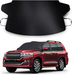 Car Windshield Snow Cover, Upgraded 600D Oxford Fabric Windshield Frost Cover, 75×47 Inch Wind and Snow Protection Kit, Four Seasons Car Windshield Sunshade and Snow Cover, Universal Truck, SUV, Car