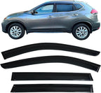 Window Visors Rain Guards for 2021-2025 Nissan Rogue S/SV/SL/Platinum | Window Wind Deflectors Vent Visors | Anti-UV & Noise Reduction | Easy Installation & Weatherproof Design