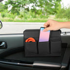 Car Door Armrest Pad Auto Armrest Cushion with Pocket Car Window Handrail Storage Box Door Elbow Rest Support Organizer 9.52 X 7.08 X 4.33 in Easy Install