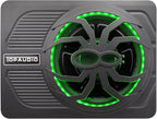 Slim subwoofer underseat with amp Active Powered Car- 800, Low Profile, 10" Inch, Remote Subwoofer Control, Built in Amplifier, for Truck,with Blue LED Light (TOP10L-LED)