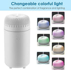 Car Diffuser Humidifier USB Aromatherapy Essential Oil Air Freshener USB Cool Mist Mini Portable Diffuser for Car Home Office Bedroom (White)