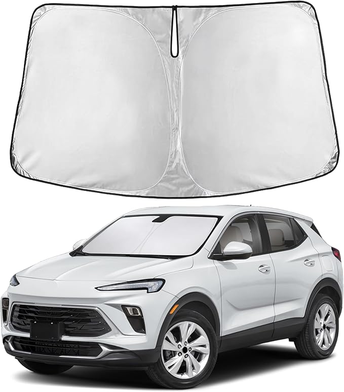 Windshield Sunshade Compatible for Buick Encore GX 2020-2024 2025 2026, Sun Visor for Front Windshield & Window Sun Shade Cover, UV Heat Blocker & Protector, Car Accessories