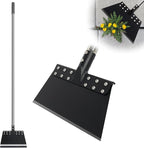 63 Inch One-Piece Handle Weed Scraper Garden Flat Shovel Floor Scraper Long Handle Heavy Duty Multi Weeding Shovel with 11 Inch Spring Steel Blade for Ice, Weed, Dirty, Moss, Lawn Edging