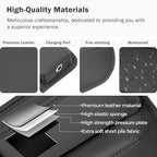 Car Seat Gap Filler Organizer with Cup Holder, Premium PU Leather Interior Accessories for Phone,Sunglasses,Keys, and Small Items, Universal Fit for Car, SUV and Truck,2-Packs Black