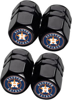 for Huston Astros Baseball Fans Car Keychain with Tire Valve Caps, Car Keyring and Valve Stem Caps Compatible with Key Fob Holder, Delicate Gifts for Men Women, Huston Astros
