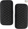 2PCS Car Side Pocket Organizer, Universal Waterproof PU Leather Auto Seat Gap Filler Storage Bag, Self-Adhesive Multifunctional Car Door Sunglasses Holder Pouch for Phone, Card (L)