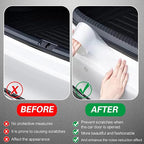 3D Carbon Fiber Clear Car Door Edge Protector, Anti-Collision Door Sill Guard Wrap Film, Universal Vehicle Door Edge Trim Guard 2.7 Inch x 16.5 Ft Transparent