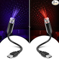 2 Pack USB Star Projector Night Light Adjustable Romantic Projector Car Interior Roof Lights Portable LED Night Star Lamp Atmosphere Decorations for Ceiling, Bedroom, Party