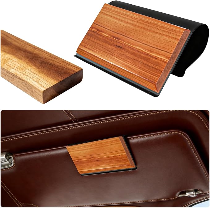 Wood Car Air Freshener,Magnetic Wood Car Fresheners Long Lasting for Absorbing Unpleasant Smells,Reusable Wooden Cars Freshener Cars Interior Accessories for Truck & SUVs (Teak)