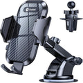 Car Phone Holder, 2026 Military-Grade 89lbs Strongest Suction Phone Holders for Your Car Dashboard/Windshield/Vent Easy Clamp Car Phone Mount Stand for iPhone 17 16 15 14 13 Pro Max Samsung