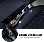 Car Seat Gap Filler Set of 2, Car Organizers and Storage, Car Accessories Fit Sedan SUV Truck, Black
