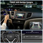 5G WiFi Upgrade Android 15 Car Radio for Honda Civic 2012 2013 2014 2015, 7 Inch IPS Touch Screen with Wireless CarPlay Android Auto, GPS/Bluetooth/FM/SWC/Type C/1080P Backup Camera, 4+64G