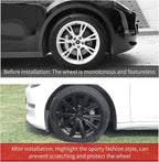 Model 3 Wheel Cover for Tesla Hubcaps 18 inch Wheel Cover 4PCS Model 3 (2017-2023) Hubcaps Wheel Rim Cover Full Rim Car Accessories