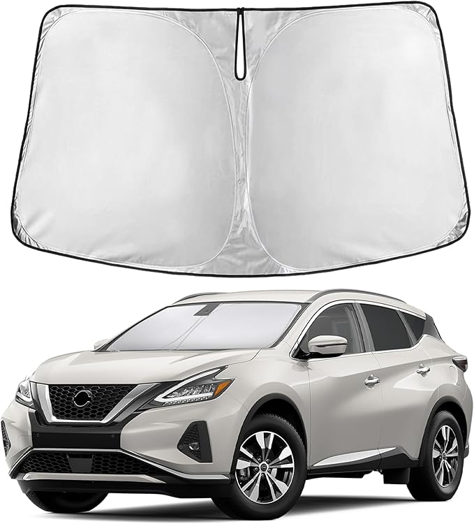 Windshield Sunshade Compatible for Nissan Murano 2015-2022 2023 2024, Sun Visor for Front Windshield & Window Sun Shade Cover, UV Heat Blocker & Protector, Car Accessories