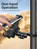 ZIDIYORUO Anti-Shake UTV Phone Mount Holder with Vibration Dampener | Heavy Duty Aluminum SXS Cell Phone Holder Fit for 1.75"-2" Roll Cage, Adjustable & Full Protection, Holds 4.7"-7.1" Phones