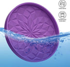 ME.FAN Car Coasters for Cup Holders [4 Pack] - 2.75In Silicone Auto Mug Mats - Universal Non-Slip Recessed Car Interior AccessoriesDeep Purple