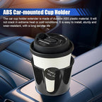 2-in-1 Car Cup Holder Extender, Automotive Drink Holder Adapter with Base, Multifunctional Vehicle Cup Holders Insert for Beverages, Snacks, Bottles, Phone Storage (1PC)