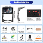 [4+128G] Android 15 Car Radio Stereo for Kia Sorento 2009-2012 with Wireless Carplay&Android Auto,10.1 Inch Car Radio with Mirror Link Bluetooth FM/RDS WiFi GPS EQ DSP SWC+AHD Backup Camera