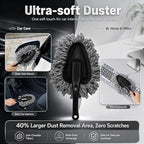 18PCS Car Detailing Kit Upgraded Boar Hair Vent Brush Cleaner | Scratch-Free & Streak-Free,Ultra Fine Crevice Brush,Gel,Glass Brush,Storage Bag;Auto & Home Dual Use Car Lover Gift Kit
