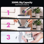 Handheld Vacuum Cordless 25000Pa Car Vacuum 3-in-1 Handheld Vacuum, Includes Smart Display and Charging Base Hand Vac Cordless Rechargeable One-Touch Empty for Home/Pet/Car (Violet)