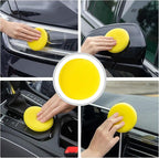 8pcs Car Windshield Cleaning Tool, Windshield Cleaner with with 5 Little Microfiber Pads that can be Washed/reused, Window Cleaner Tool, for Auto Glass Wiper (bule01)