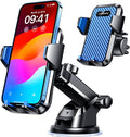 【85+LBS Strongest Suction & Military-Grade Ultimate Car Phone Mount【Patent & Safety Certs】 Cell Phone Holder for Dash Windshield Vent for iPhone 17 Pro Max Automobile Accessory Kits,Light Blue
