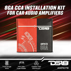 AMPKIT8 8 Gauge Amp Kit Amplifier Install Wiring 8 Ga Pro Installation Cables, 800 w (8 Gauge)