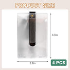 4 Packs Magnetic Car Picture Holder for Visor - Car Photo Holder with Clips for Easy Display - Visor Clip Photo Frame for 3 Inch Photos