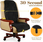 Heated Seat Cover with Fast Heat Warmer, Large Size Winter Seat Cushion Heating Pad Warm Christmas Holiday Gift for Home Office Winter, 3 Models Setting, Black