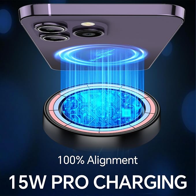 for MagSafe Car Mount Charger【Ultra Magnet】Magnetic Phone Holders for Your Car Charger Magnetic Wireless Car Phone Holder Charger Car Accessories for Women Cell Phone Mount for iPhone 17 16 15
