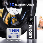 P5 Tire Inflator Portable Air Compressor, 150PSI Electric Air Pump for Car Tires, 5000mAh Rechargeable Tire Inflator with Digital Pressure Gauge & Auto Shut-Off for Car, Motorcycle, Bike & Ball