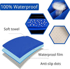 Waterproof Car Seat Cover for Front Seats, Protector for Cars SUVs Trucks, Sweat Towel Seat Covers Bucket for Gym,Workout,Beach,Hiking,Running Swimming (Blue, 1PC)