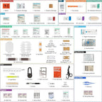 Premium First Aid Kit, 219 Pcs Fully Stocked, Organized Emergency Medical Kit with Zip Stitch Wound Closure, Ideal for Car, Travel, Hiking, Home, Businesses, HSA/FSA Approved (Large)