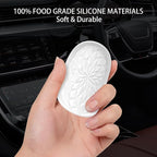 ME.FAN Car Coasters for Cup Holders [4 Pack] - 2.75In Silicone Auto Mug Mats - Universal Non-Slip Recessed Car Interior AccessoriesWhite